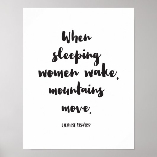 Wanneer slapende vrouwen wakker worden, bewegen de poster (Voorkant)