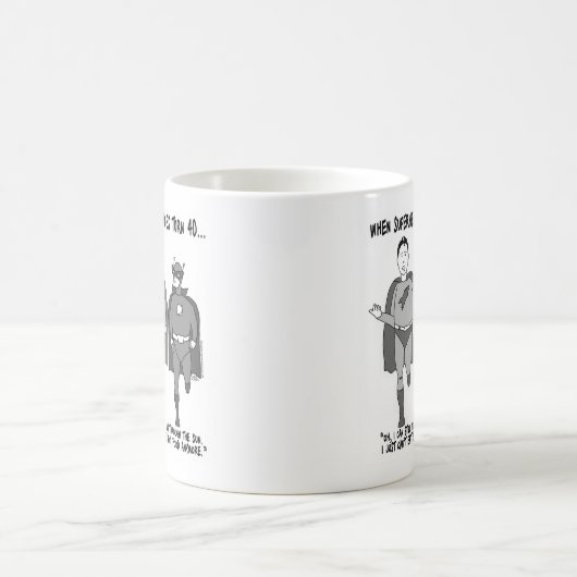 Wanneer Superhelden 40 Klassieke Mok draaien (Center)