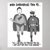 Wanneer Superhelden 40 Poster draaien (Voorkant)