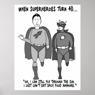 Wanneer Superhelden 40 Poster draaien