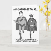 Wanneer Superhelden 40 Wenskaart draaien Kaart (Gele Bloem)