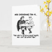 Wanneer superheldinnen 40 Wenskaart worden Kaart (Gele Bloem)