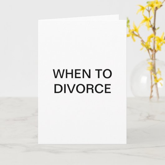 Wanneer te scheiden kaart (Gele Bloem)