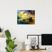 Wanneer tweelingvlammen voor het eerst bijeenkomen poster (Thuiskantoor)