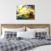 Wanneer Twin Flames voor het eerst ontmoeten - Can Canvas Afdruk (Insitu (Slaapkamer))