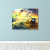 Wanneer Twin Flames voor het eerst ontmoeten - Can Canvas Afdruk (Insitu (Houten vloer))