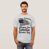 Wanneer Tyranny wet wordt T-shirt (Voorkant volledig)