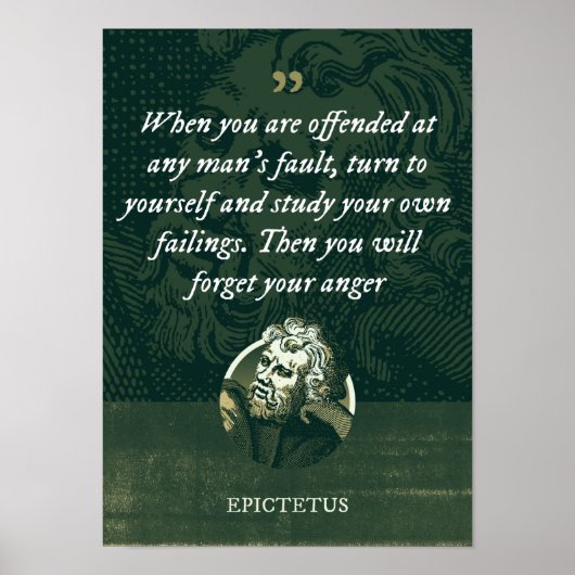 Wanneer u beledigd bent door een fout van een man, poster (Voorkant)