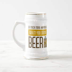 Wanneer u Bier drink Bierpul