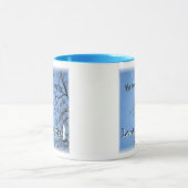 wanneer u blauw voelt; Kijk omhoog (naar de mooie  Mok (Midden)