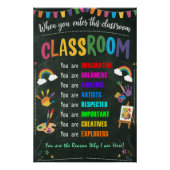 Wanneer u dit Poster voor klaslokaal invoert (Voorkant)