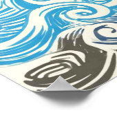 Wanneer u door het water gaat, Christelijke bijbel Poster (Hoek)