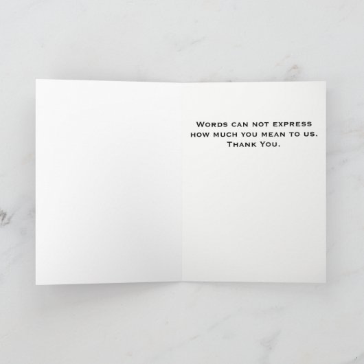 Wanneer u een Gift hebt, deel het… Bedankkaart (Binnen)