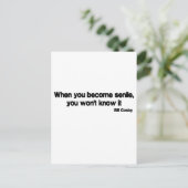 Wanneer u een seniel citaat bent briefkaart (Staand voorkant)