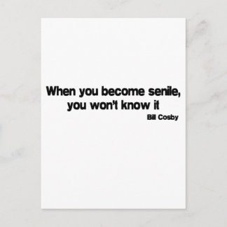 Wanneer u een seniel citaat bent briefkaart
