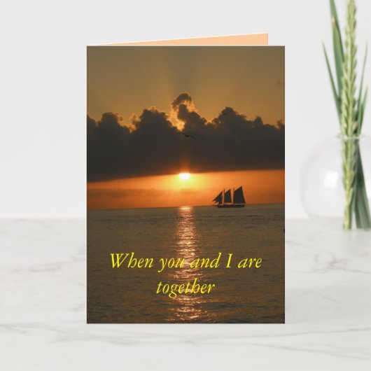 Wanneer u en ik samen - KAART ben (Voorkant)