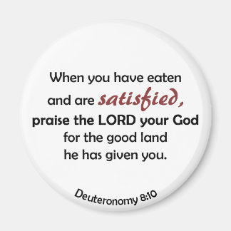 Wanneer u hebt gegeten (lichte achtergrond) magneet