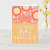 Wanneer u het Eind van Uw Kabel bereikt Kaart (Gele Bloem)