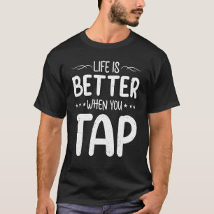 Wanneer u tikt op dansdop t-shirt