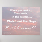 WANNEER U UW MARK-POSTER MAAKT POSTER (Voorkant)