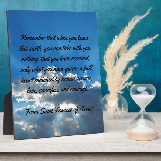 Wanneer u weggaat fotoplaat (Zijkant)