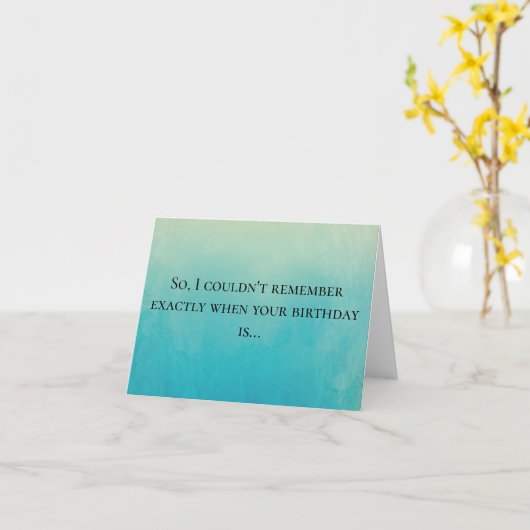 Wanneer u zich de Kaart van de verjaardag niet kun (Gele Bloem)