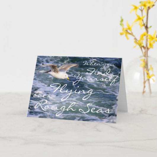 Wanneer u zich vindt vliegend over Ruwe Zeeen Kaart (Gele Bloem)