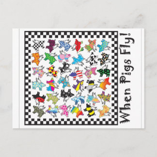 Wanneer varkens briefkaart vliegen