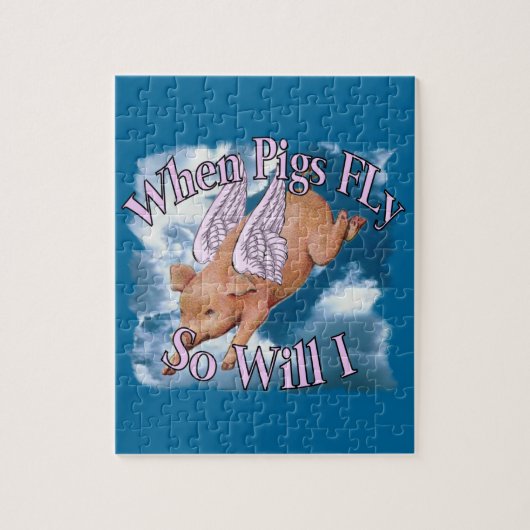 Wanneer Varkens de Puzzle-grootten (2) bedienen Legpuzzel (Verticaal)