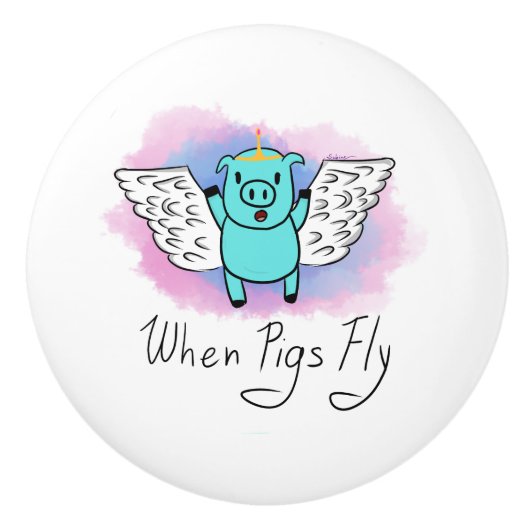 Wanneer varkens een keramische knop aandoen (Voorkant)