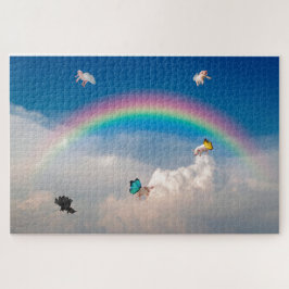 Wanneer varkens naar de puzzle trekken legpuzzel