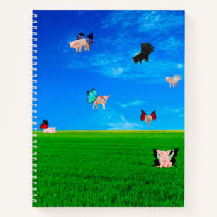 Wanneer varkens spiraalvormig Notitieboek vliegen
