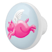 Wanneer varkens versie twee vliegen keramische knop (Rechts)