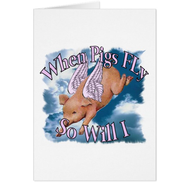 Wanneer varkens vliegen (Voorkant)