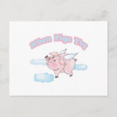 wanneer varkens vliegen briefkaart (Voorkant)