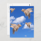 Wanneer varkens vliegen briefkaart (Voorkant / Achterkant)
