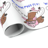 Wanneer varkens vliegen cadeaupapier (Rol Hoek)