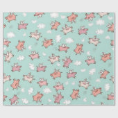 Wanneer varkens vliegen cadeaupapier (Vlak)