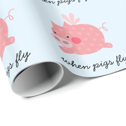 Wanneer varkens vliegen cadeaupapier (Rol Hoek)