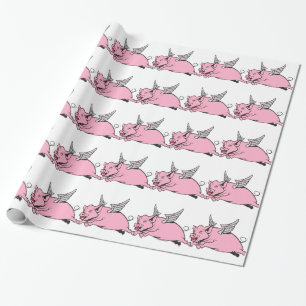 wanneer varkens vliegen cadeaupapier