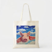 Wanneer Varkens vliegen Canvas tas (Voorkant)