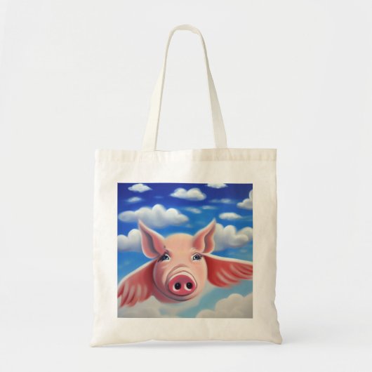 Wanneer Varkens vliegen Canvas tas (Voorkant)