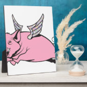wanneer varkens vliegen fotoplaat (Zijkant)