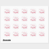 Wanneer Varkens vliegen, grillen Ronde Sticker (Vel)