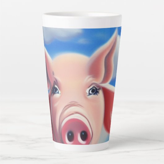 Wanneer varkens vliegen latte mok (Voorkant)