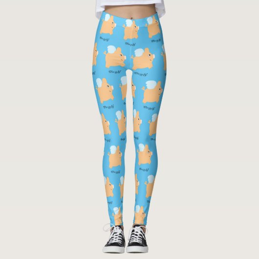 Wanneer varkens vliegen leggings (Voorkant)