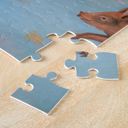 Wanneer varkens vliegen legpuzzel (Zijkant)
