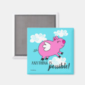 Wanneer Varkens vliegen magneet (Voorkant / Achterkant)