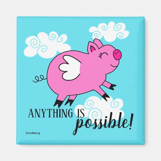 Wanneer Varkens vliegen magneet (Voorkant)