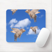 Wanneer varkens vliegen muismat (Met muis)